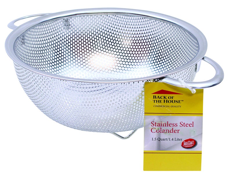 Tablecraft 15 Quart Colander with Handles Stainless Steel