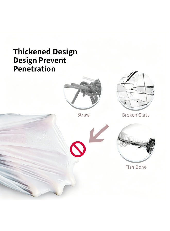 Heavy Duty Garbage Bags 42x55cm - 30% Thicker Point-Break Trash Bags for 5-12L Bins, 90 Counts (3 Rolls) - Image 3