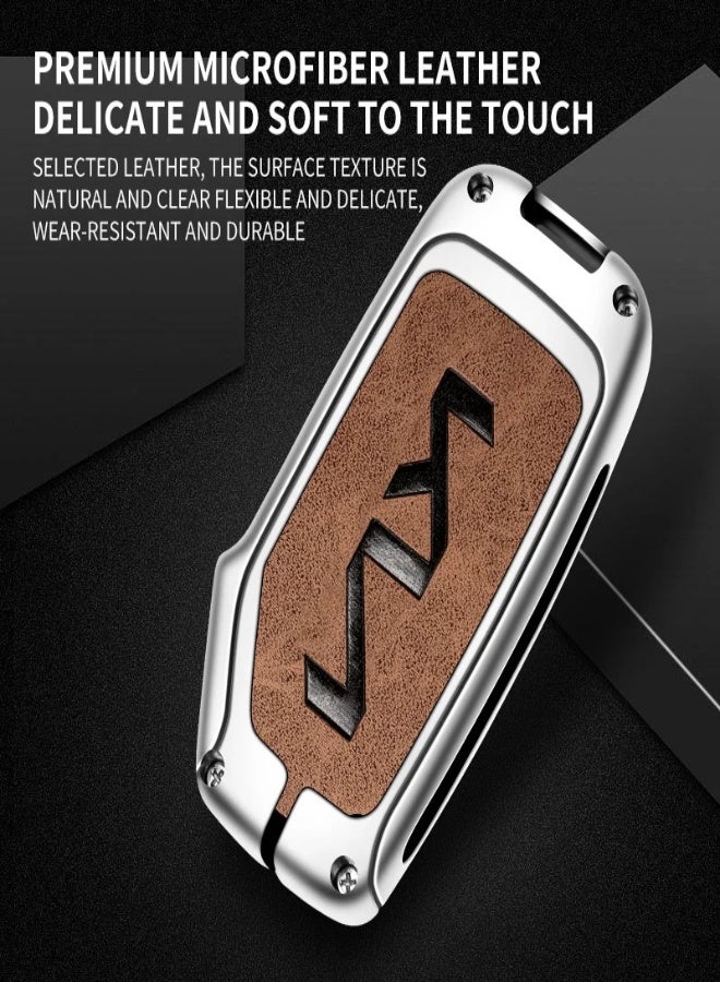AROAQ Leather Alloy Car Remote Key Case Protection Cover For KIA Sportage R GT Stinger Sorento Ceed Cerato Forte Niro Soul Telluride - Image 4