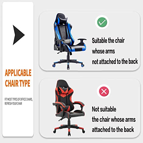 Deisy Dee Slipcovers Cloth Stretch Polyester Chair Cover for Reclining Racing Gaming Chair (Only Chair Covers) (red) - Image 5