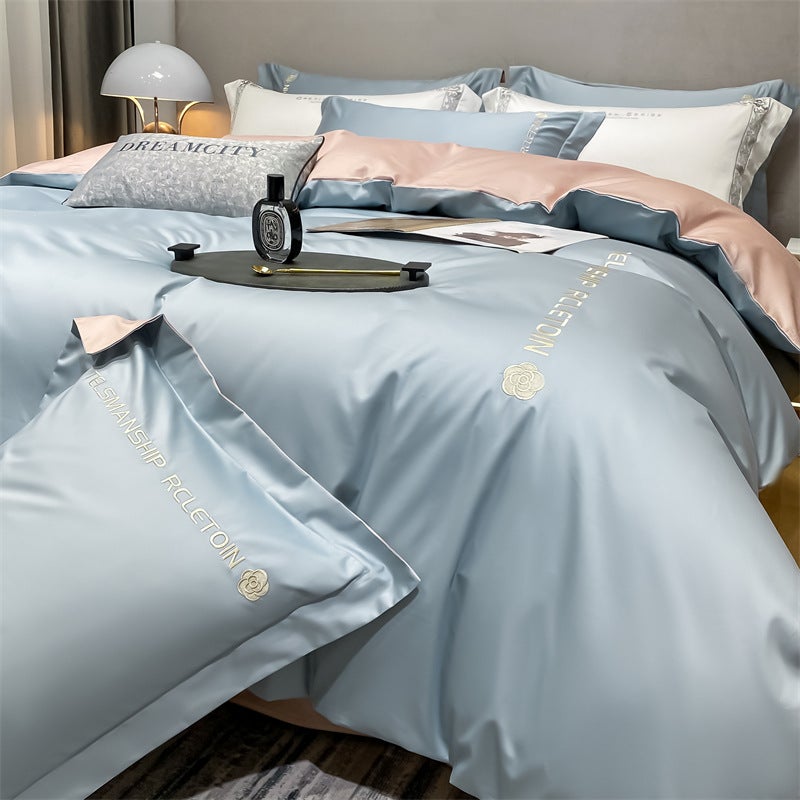 2022 New Washed Silk Embroidery Four-Piece Set A Generation Of Hair-Customer Specified Link 5 - Image 1