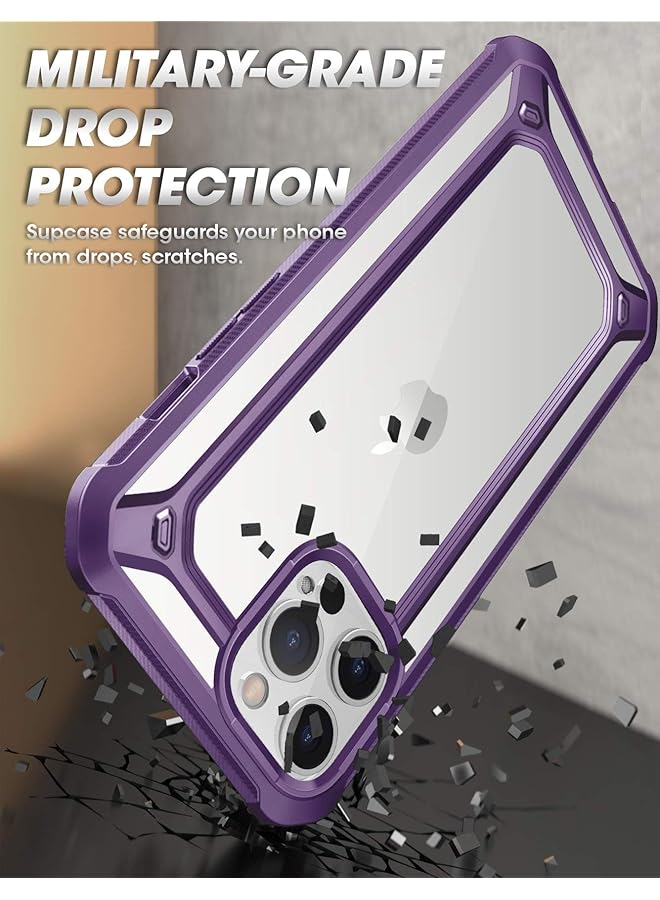 SupCase Unicorn Beetle Exo Pro Series Case For Iphone 12 Pro Max 2020 Release 6.7 Inch With Built In Screen Protector Premium Hybrid Protective Clear Bumper Case Purple - Image 3