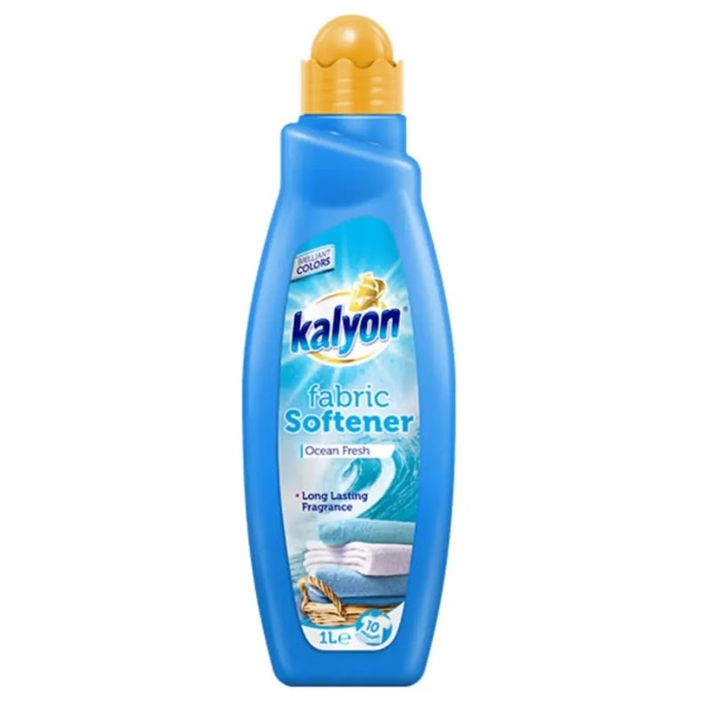 Kalyon Ocean Fresh Scented Fabric Softener For Long Lasting Fragrance- 1Ltr