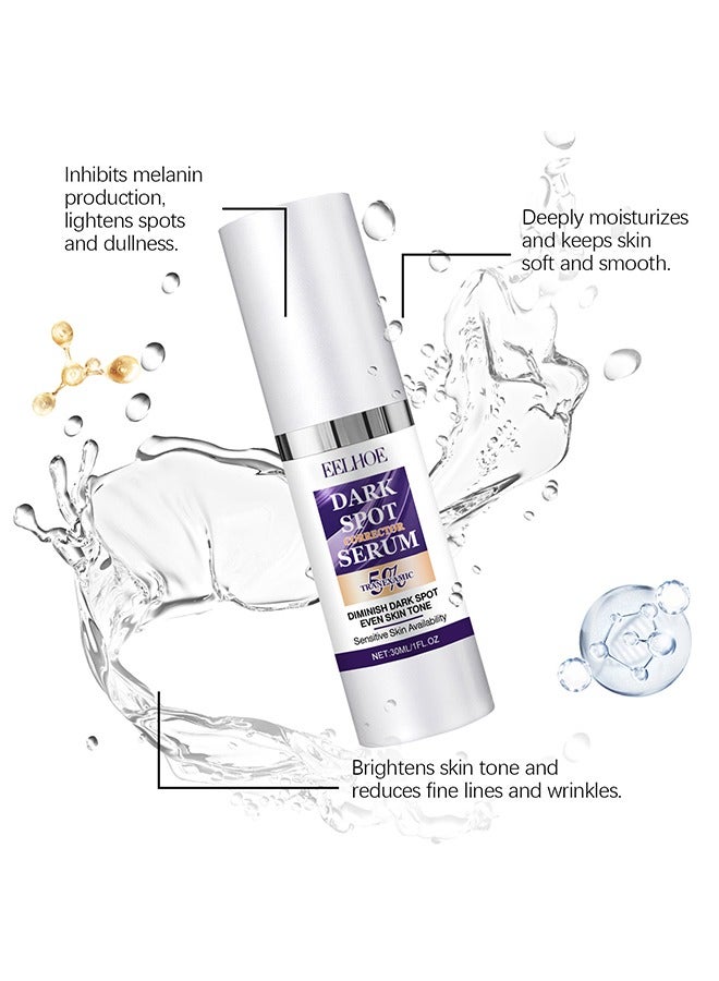 EELHOE Dark Spot Corrector Serum -  Contains Salicylic Acid Niacinamide Facial Dark Spot Remover to Brightening Skin Tone Moisturizing Repair and Improve Facial Dull Moisturizing Essence, 30ml  - Image 2