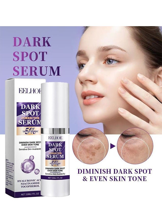 EELHOE Dark Spot Corrector Serum -  Contains Salicylic Acid Niacinamide Facial Dark Spot Remover to Brightening Skin Tone Moisturizing Repair and Improve Facial Dull Moisturizing Essence, 30ml  - Image 1