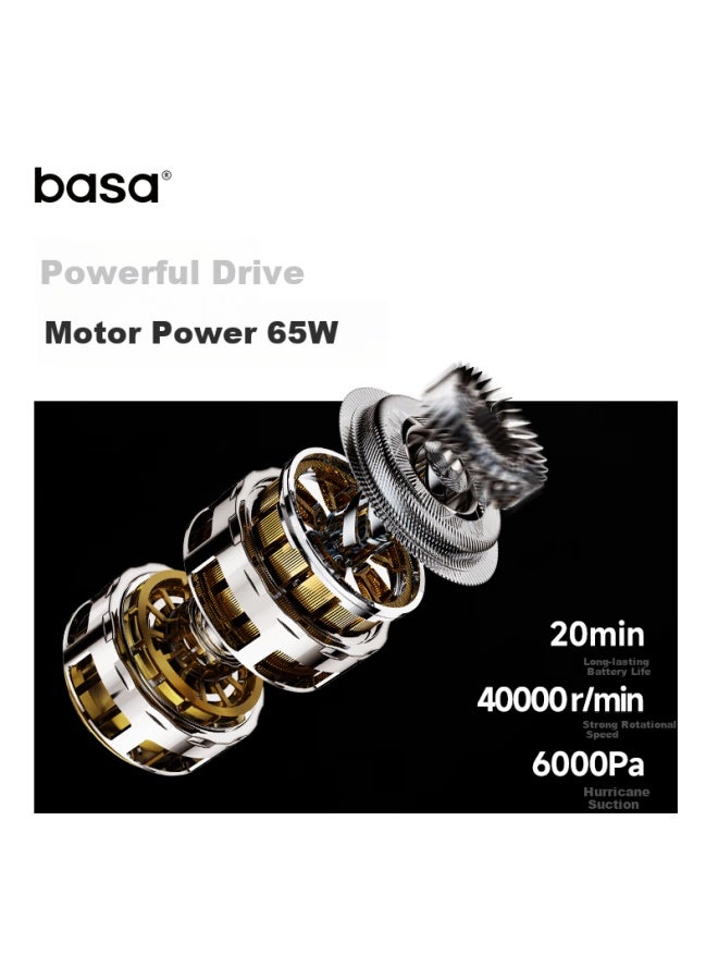 Basa Car Vacuum Cleaner High Suction Handheld Wireless Car Vacuum Cleaner High Power Household Small Portable Mini - Image 2