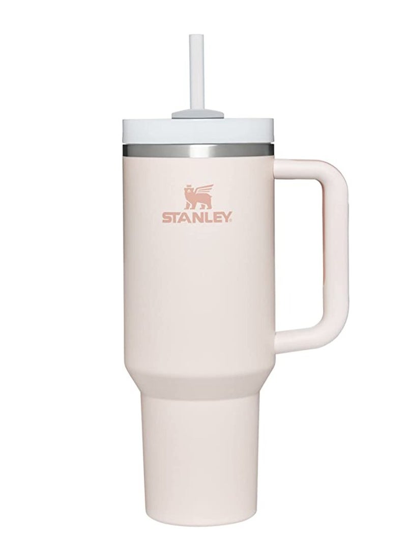 Stanley - Stanley Quencher H2.0 FlowState Tumbler 40OZ ROSE QUARTZ  Stainless Steel Vacuum Insulated with 3-Position Lid and Straw Perfect for Water Iced Tea Coffee On-the-Go Hydration Ideal Gift Stanley Cup - Image 1