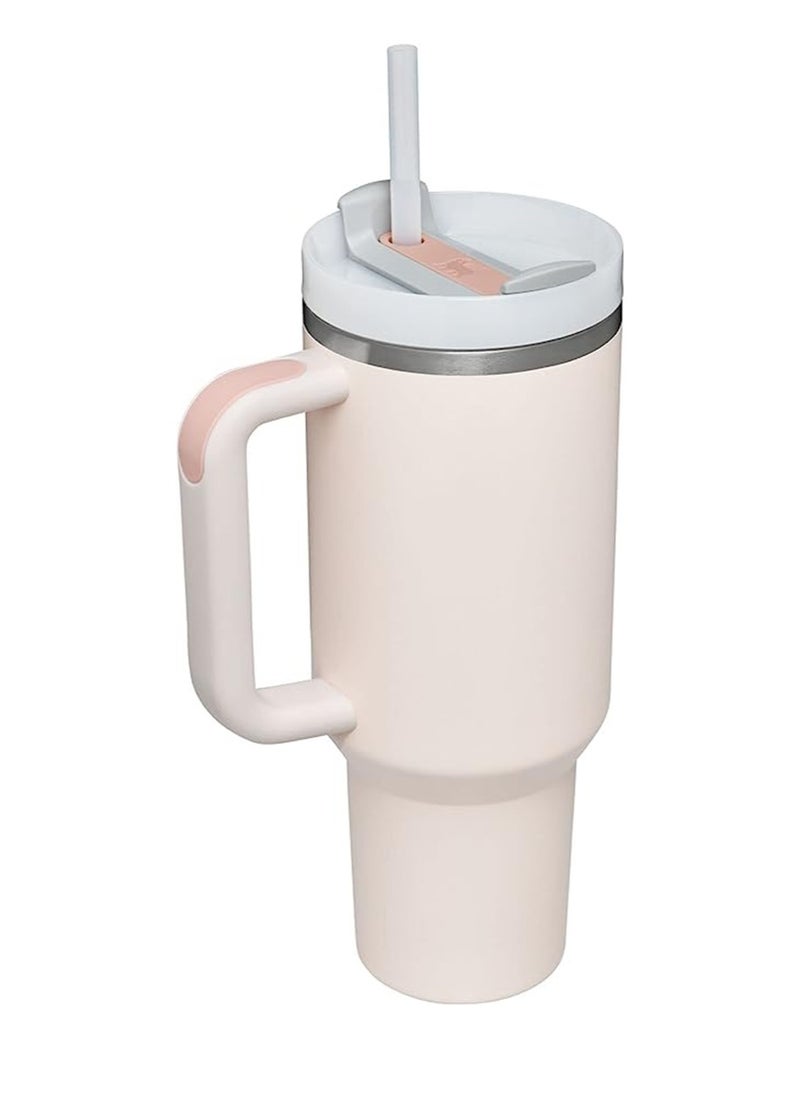 Stanley - Stanley Quencher H2.0 FlowState Tumbler 40OZ ROSE QUARTZ  Stainless Steel Vacuum Insulated with 3-Position Lid and Straw Perfect for Water Iced Tea Coffee On-the-Go Hydration Ideal Gift Stanley Cup - Image 1