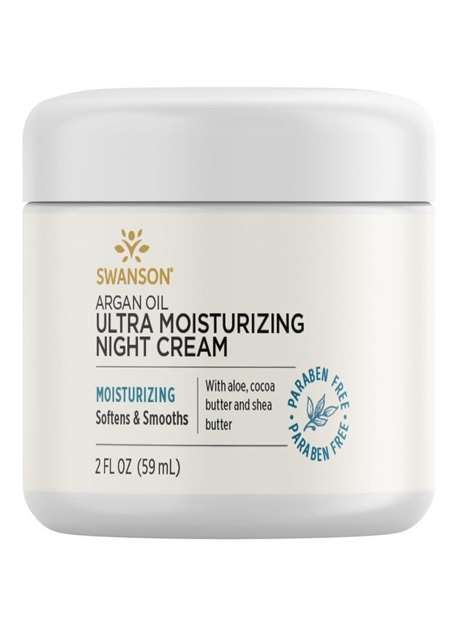 Swanson Argan Oil Ultra Moisturizing Night Cream 2 fl Ounce (59 ml) Cream - Image 1