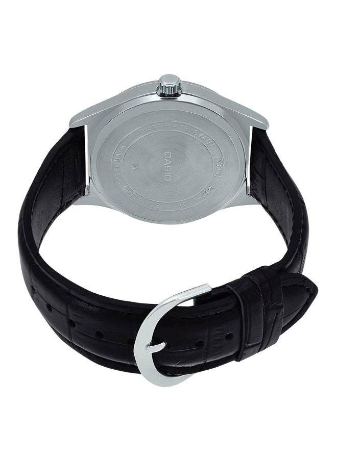 CASIO Men Dress Analog Watch MTP-V006L-1BUDF - 38 mm - Black - Image 2