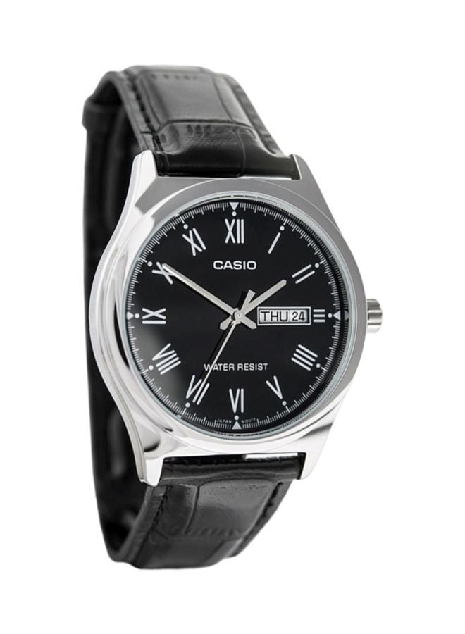 CASIO Men Dress Analog Watch MTP-V006L-1BUDF - 38 mm - Black - Image 4