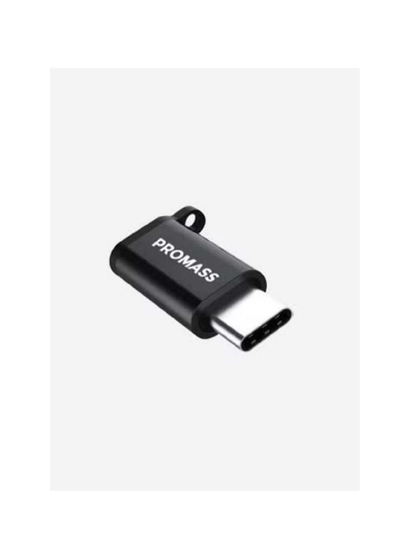 بروماس الأصلي نوع C إلى USB محول البيانات موصل أسود اللون - Image 1