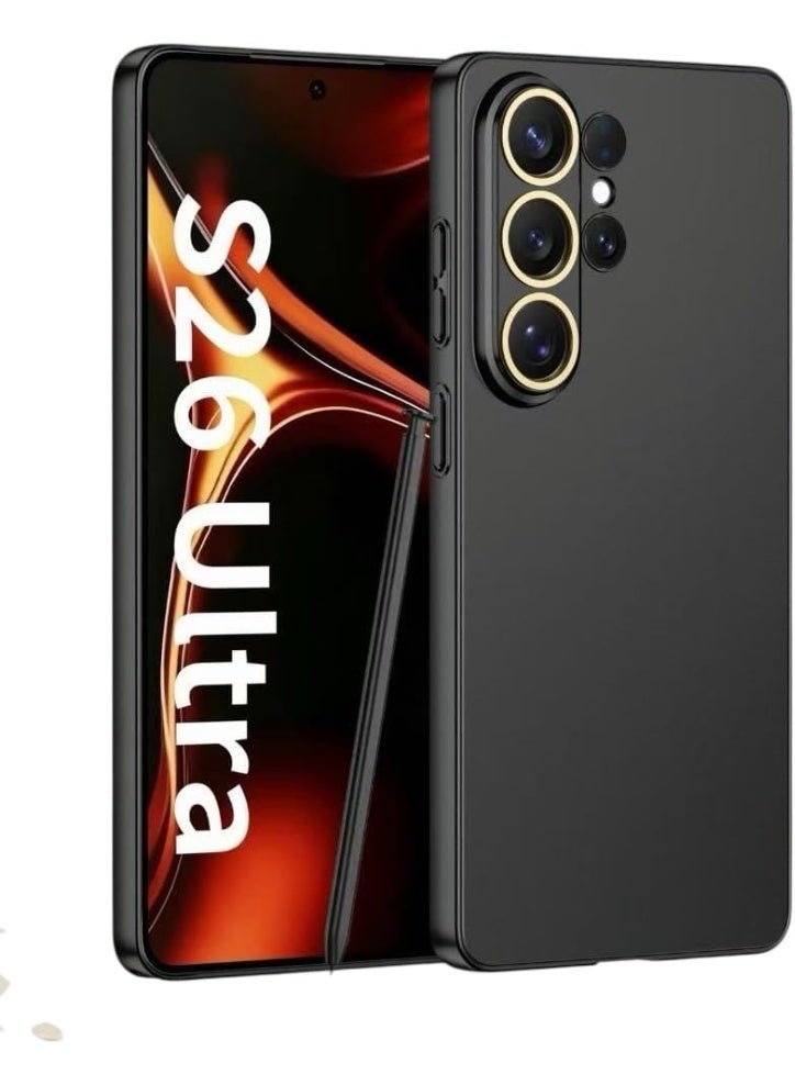 فكرة فكرة حافظة غير لامعة فائقة النحافة وصديقة للبشرة لهاتف Samsung Galaxy S26 Ultra