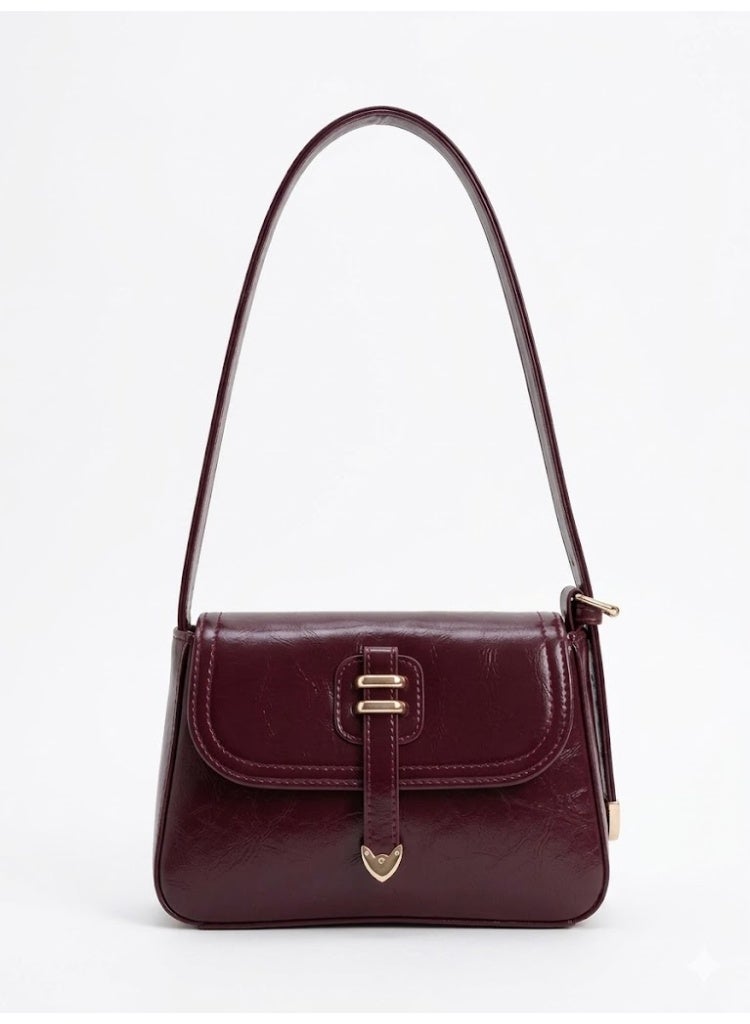 لايف ستيلاش  حقيبة كتف جلد انيقة - نبيتي - ZC-10 - Image 1