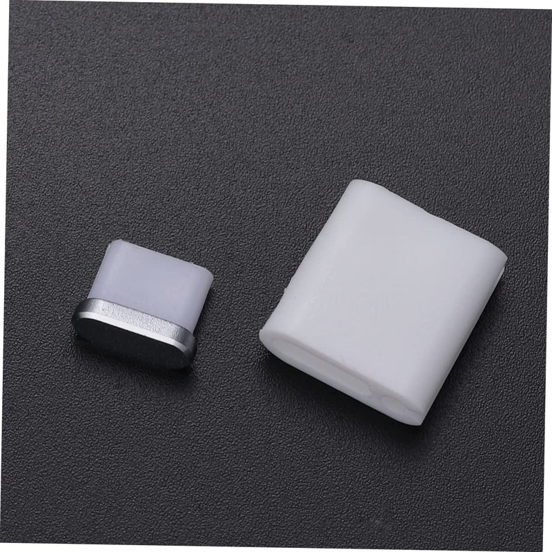 غطاء منفذ USB-C من سبائك الألومنيوم، سدادة الغبار، واقي، باللون الرمادي الفاتح، متوافق مع الهواتف الذكية - Image 3