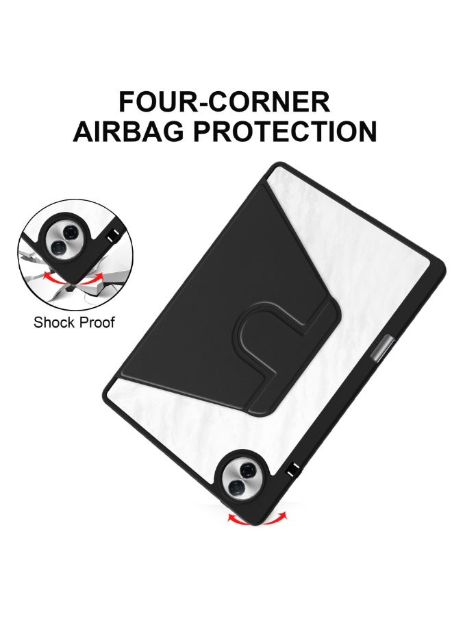General Huawei Honor  Pad 10 12.1" Swivel Case with Pen Barrel, 360 Degree Swivel Protective StandSmart Tablet, Ultra Thin Hard Shell Folio Cover, Clear Back with Auto Wake/Sleep  - Image 5