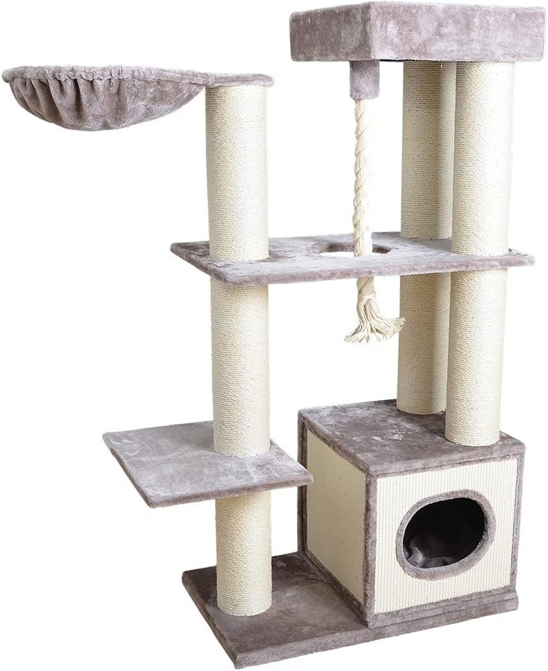 Ebi Leicester Cats Scratching Post 80X50X159cm -gREY