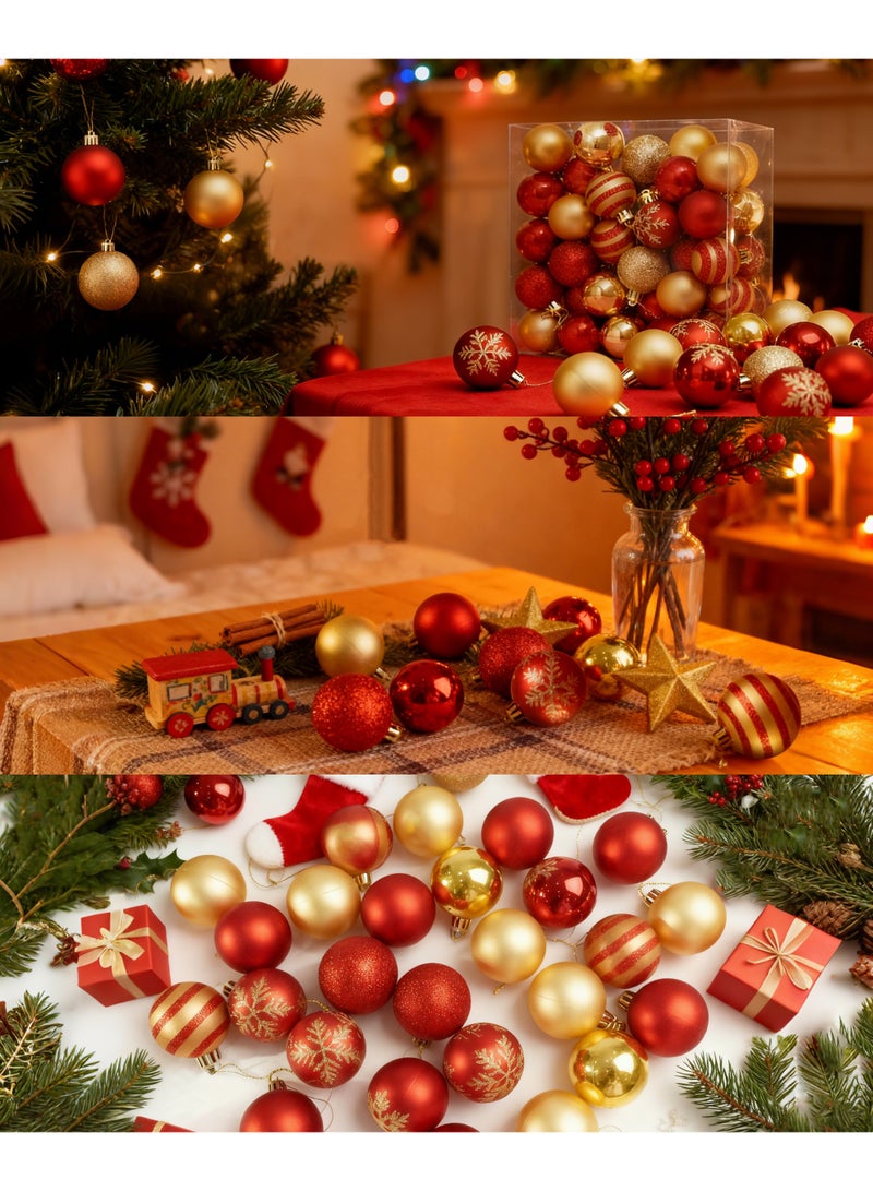 50 قطعة كرات عيد الميلاد الحلي - Image 3