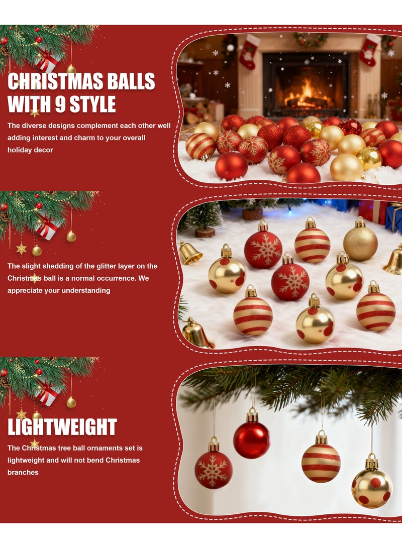 50 قطعة كرات عيد الميلاد الحلي - Image 4