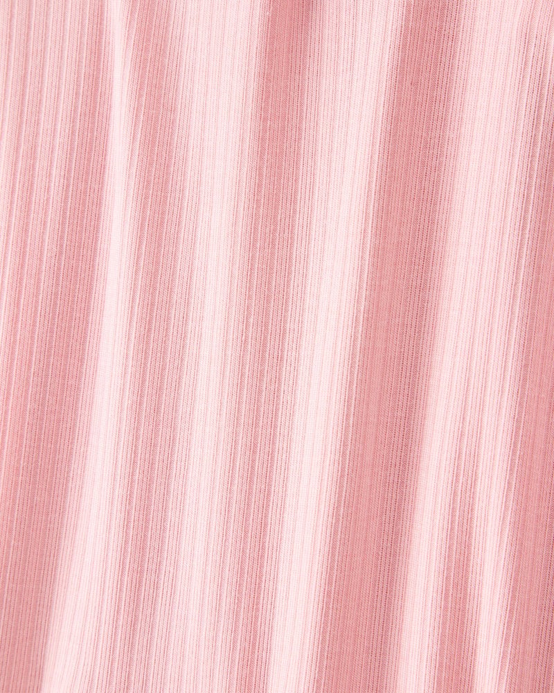 Carter's Girl PurelySoft Sleep and Play Pajamas, Pink Solid, 3M - Image 2