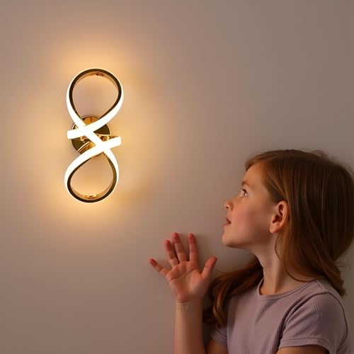 BrightLyt Wall Lights for Home Decoration, Wall Lamps for Bedroom/Living Room, Bathroom Mirror Side Lamps, Led Wall Lamps for Restaurants/Hotels/Cafe (3 in 1 Natural, Cool and Warm) - Image 1