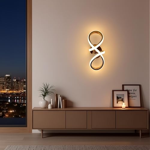 BrightLyt Wall Lights for Home Decoration, Wall Lamps for Bedroom/Living Room, Bathroom Mirror Side Lamps, Led Wall Lamps for Restaurants/Hotels/Cafe (3 in 1 Natural, Cool and Warm) - Image 2