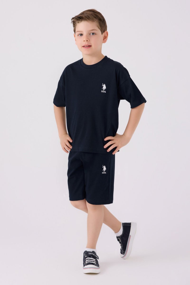 U.S. Polo Assn. Boys Navy Bermuda Set  - Image 1