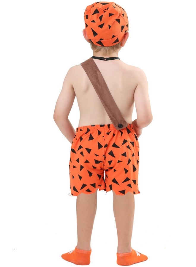qnprt Toddler My First Halloween Costume 2025 Family Kids Boy Caveman Costumes for Baby,0612M - Image 3