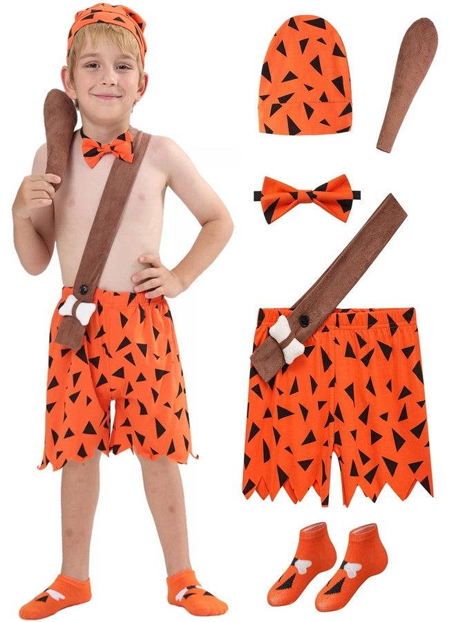 qnprt Toddler My First Halloween Costume 2025 Family Kids Boy Caveman Costumes for Baby,0612M - Image 1