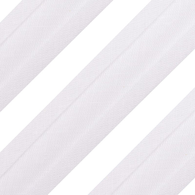 Realm Bias Binding Tape Cotton 1 Inch  25mm  5 Metres White