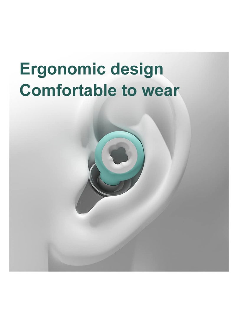 KASTWAVE - Ear Plugs for Noise Reduction, Super Soft, Reusable Hearing Protection in Flexible Silicone for Sleep, Noise Sensitivity and Flights, 35dB Noise Cancelling - Image 1