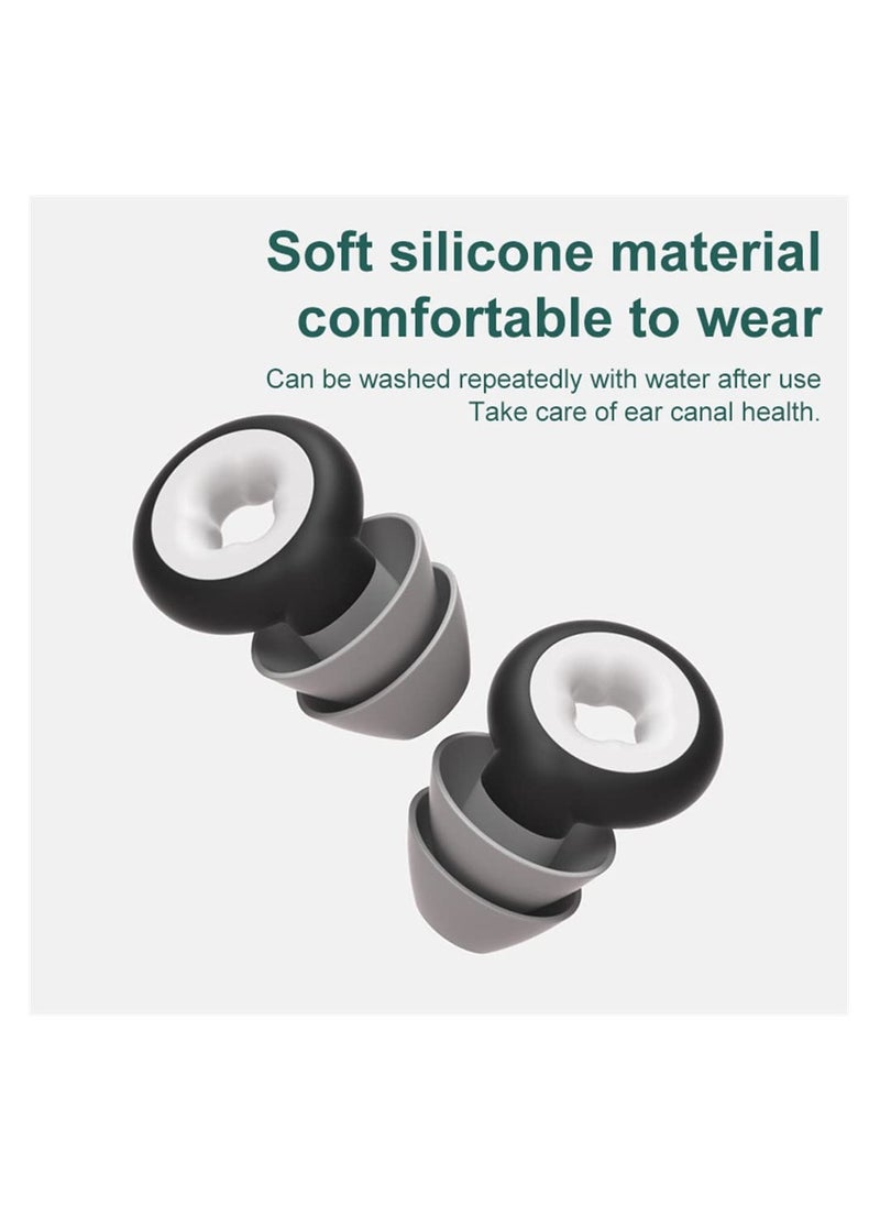 KASTWAVE - Ear Plugs for Noise Reduction, Super Soft, Reusable Hearing Protection in Flexible Silicone for Sleep, Noise Sensitivity and Flights, 35dB Noise Cancelling - Image 1