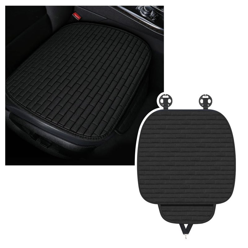 YGDMD Car Seat Covers Front Seats,Non-Slip & Breathable Car Front Seat Cover with Lattice Design,Universal Bottom Seats Covers for Cars with Storage Pockets Cars Interior Accessories (Front Seat Cover) - Image 1