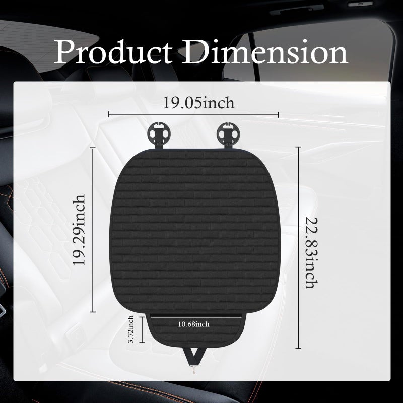 YGDMD Car Seat Covers Front Seats,Non-Slip & Breathable Car Front Seat Cover with Lattice Design,Universal Bottom Seats Covers for Cars with Storage Pockets Cars Interior Accessories (Front Seat Cover) - Image 2