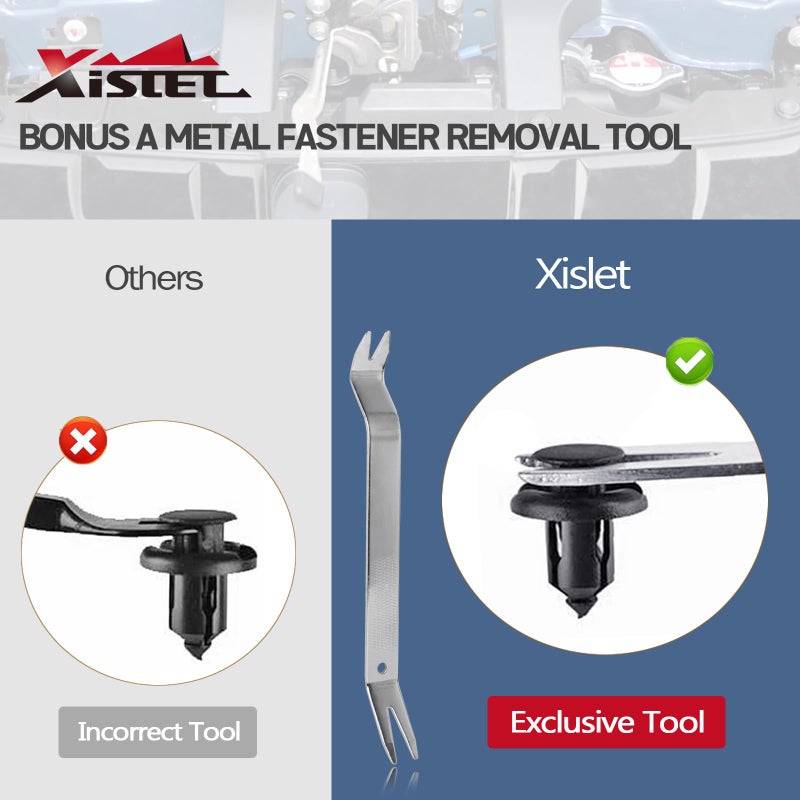 Xislet 120 Pcs POM Fastener Rivets Compatible with Honda Acura Accord Civic Fits Bumper and Fender Body Retainer Clips with Tool Replace - 91503-SZ3-003 - Image 4