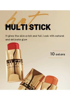 LACHAVA Multi Stick Blush for Eyeshadow and Lipstick Eyeshadow Lipstick and Face Blusher Cream 3 in 1 Non Sticky Moisturizing Hydrating Smooth Face Blush Makeup Lipstick 8G 06  - Image 3