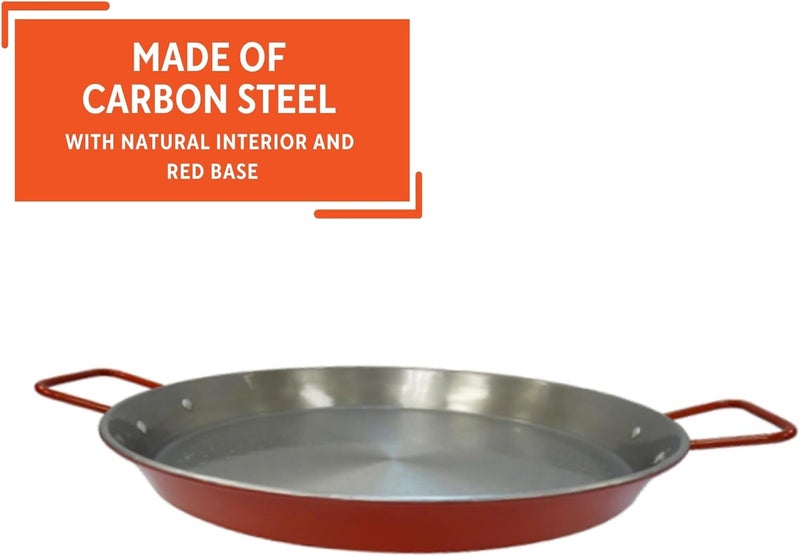 Imusa USA , Red Paella Pan 15-Inch, 15 Inch - Image 3
