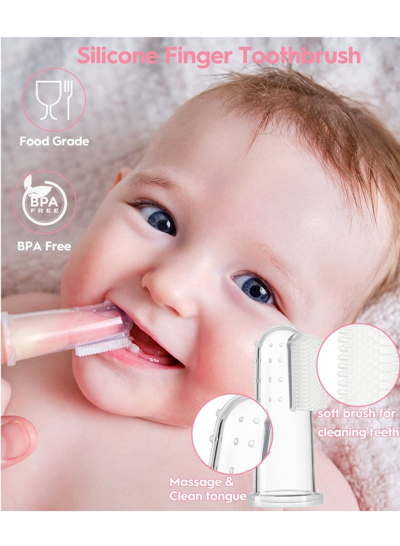 Newborn Baby Grooming Kit - Complete Nursery Care Set with Hair Brush, Comb, Nail Clipper, Thermometer, Pacifier Clip, and Nasal Aspirator for Infants (Pink) - Image 5