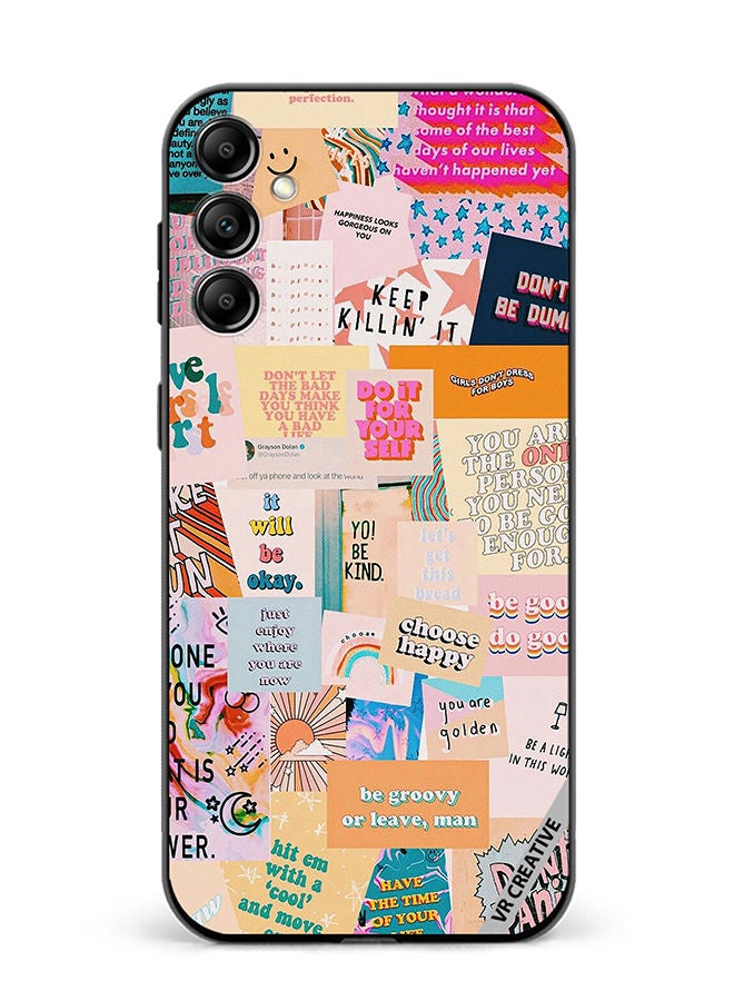 VR CREATIVE Protective Case Cover For Samsung Galaxy M14 Multiple Quotes Design Multicolour - Image 1