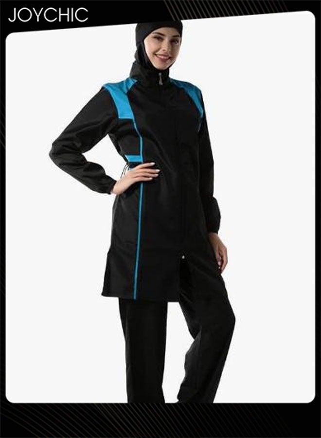 Joychic Summer Plus Size Modest Swimsuits for Women with Hijab Full Coverage Print Zipper Burkini Muslim Quick-drying Swimwear  - Image 3