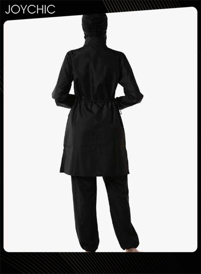 Joychic Summer Plus Size Modest Swimsuits for Women with Hijab Full Coverage Print Zipper Burkini Muslim Quick-drying Swimwear  - Image 4
