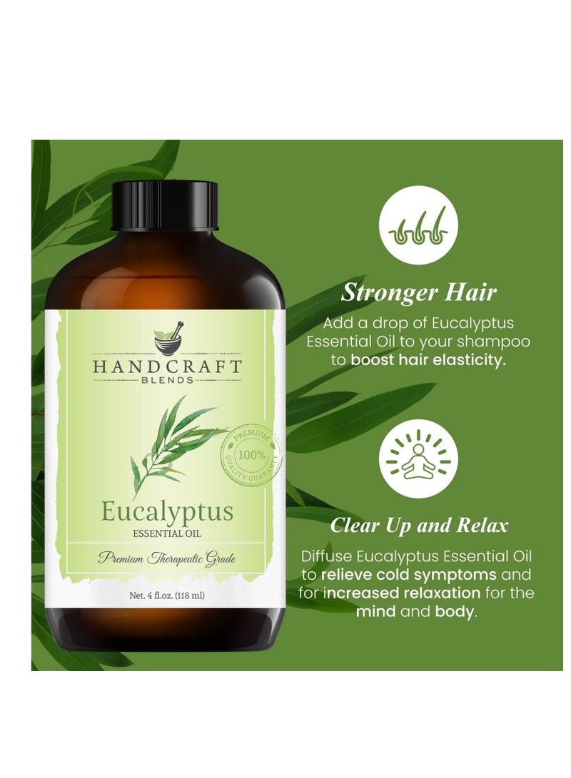 handcraft Blends Eucalyptus Essential Oil 100% Pure & Natural Premium Therapeutic Grade with Premium Glass Dropper - Huge 4 fl. Oz  - Image 4