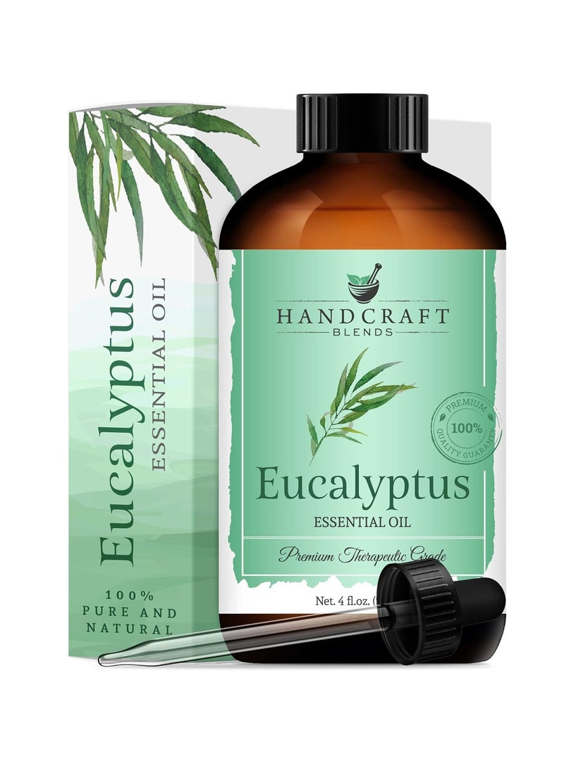 handcraft Blends Eucalyptus Essential Oil 100% Pure & Natural Premium Therapeutic Grade with Premium Glass Dropper - Huge 4 fl. Oz  - Image 2