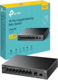 Generic Switch - POE - TP-Link - 10-Port 10/100/1000Mbps Ethernet (LS1210GP)  - Image 1