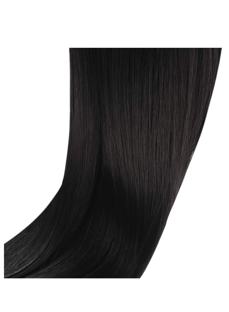 إستيل Estelle Claw Clip في شعر ذيل حصان طويل مستقيم مستقيم للنساء (أسود) - Image 5