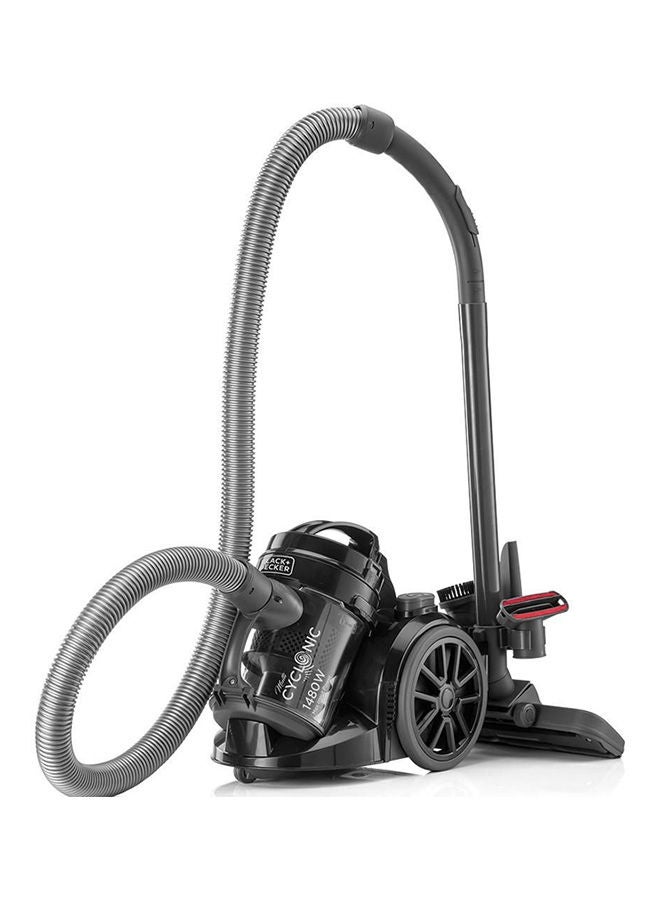 BLACK+DECKER Bagless Multicyclonic Canister Vacuum Cleaner 1300W Bagless Multicyclonic Canister Vacuum Cleaner VM1480 Black - Image 1