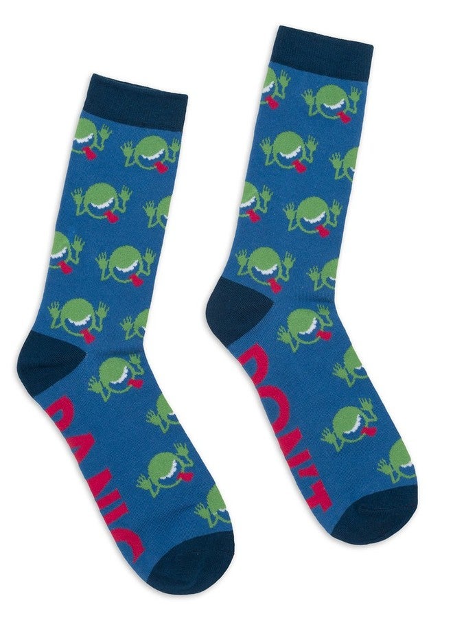 Out of Print Unisex The Hitchhiker's Guide the the Galaxy Socks Small Blue - Image 1