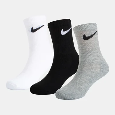 Nike Kids' Basic Pack Crew Socks (3 Pack)