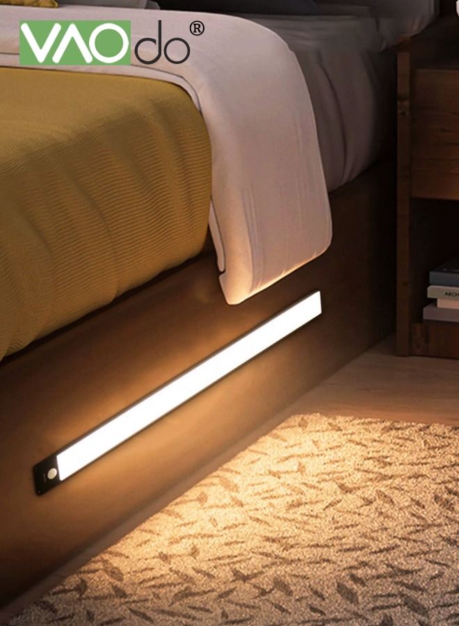 فاو دو مستشعر حركة LED إضاءة أسفل الخزانة أضواء خزانة مغناطيسية رفيعة للغاية بطارية لاسلكية تعمل 1500 مللي أمبير في الساعة إضاءة قابلة لإعادة الشحن مصباح عداد مطبخ مغناطيسي - Image 3