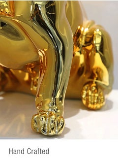 Merry Moments Home Decor Sculptures Collectible Figurines Stand Artwork Modern Graffiti Art for Home Decor Living Room Bedroom Office Retail Decoration Gift Bulldog Statue Resin L23xH26.5xW15.5 cm  - Image 3
